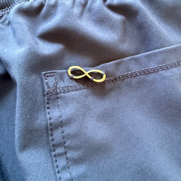 Cherokee Luxe Womens Scrub Pants CK065A Navy Blue M Elastic Waist Utility Pocket - Picture 5 of 6